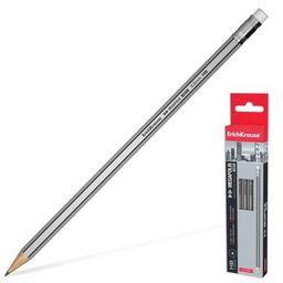 Цена за 2 шт. Карандаш ч/гр. ErichKrause "Megapolis", НВ, с ластиком (32860)