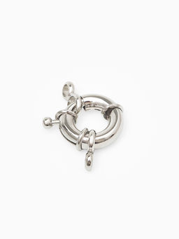 Цена за 2 шт. Застежка карабин Штурвал, 13 мм, цвет серебро