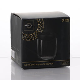 Банка для сыпучих продуктов Magistro Плезир, 600 мл, 10.511 см, с вакуумной крышкой, стекло, прозрачная  фото 20