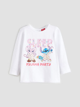 Lilo & Stitch Bask?l? K?z ?ocuk Pijama Tak?m?