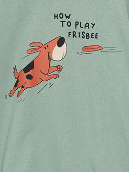 Bisiklet Yaka Bask?l? Erkek Bebek Sweatshirt - Waikiki фото 2