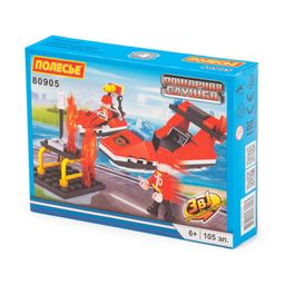 Конструктор Классик Пожарная служба-1.4 (105 элементов) (в коробке)