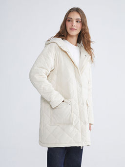 Kap??onlu Kapitone Oversize Kad?n ?i?me Mont