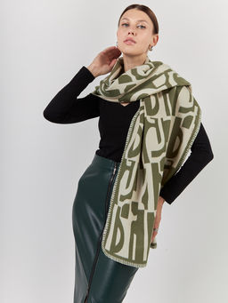 в СОСТАВЕ ШЕРСТЬ и КАШЕМИР Большой, мягкий, теплый однотонный двусторонний палантин. - Tantino фото 3