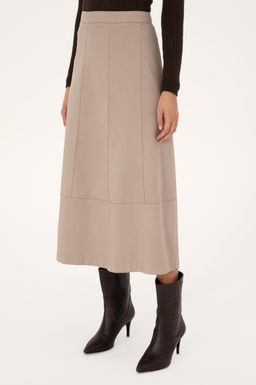 Kad_n Koyu Bej Dokuma Etek - U.s. polo assn фото 2