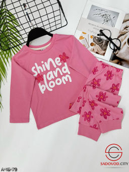 Пижама для девочки с рисунком