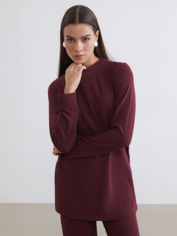 Bisiklet Yaka Kad?n Sweatshirt Tunik