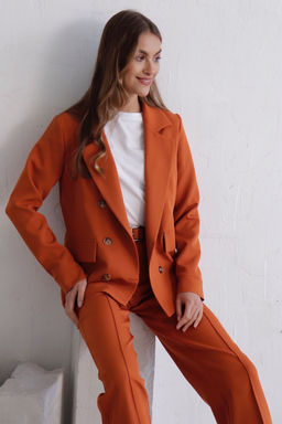 11728 Брюки со стрелками терракотовые - Martichelli фото 15