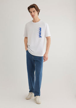 Mavi Jeans Bask?l? Beyaz Tisort  фото 2