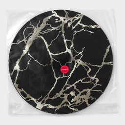 Цена за 12 шт. Салфетка сервировочная на стол Мрамор, d=38 см, цвет чёрный - Simaland фото 11