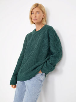 Джемпер с узорной вязкой B2876/hironel - Emka фото 3