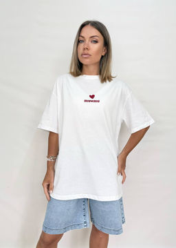 K12866 Футболка OVER SIZE БЕЛЫЙ