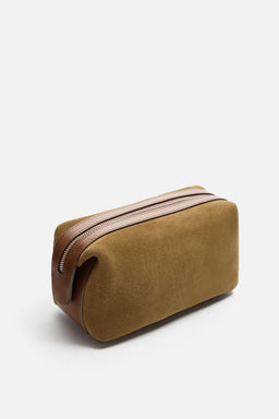 LEATHER TOILETRY BAG - Zara фото 2