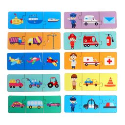 Игровой и обучающий набор Всё, что едет и летит, умные пазлы-цепочки + картонная книга - Лесная мастерская фото 8