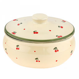 Бочонок (пельменница) керамический "Малый" 1,25л, д14см, h18,5см, "Кантри", с крышкой (Россия)