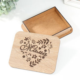 Подарочная шкатулка из дерева Мама, основа для творчества, украшений, 17?14?3 см