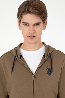 Мужской свитшот цвета хаки Неожиданная скидка в корзине - U.s. polo assn фото 2
