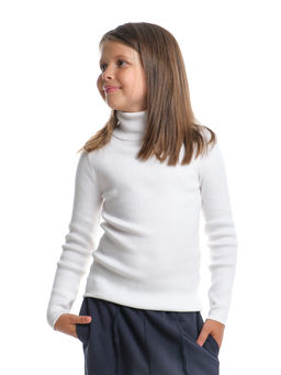 Джемпер (водолазка) лапша 33-12246 темно серый - Mini maxi фото 13