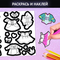 Книга с наклейками Модные девчонки. Создай стильные образы