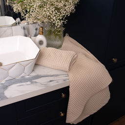 Полотенце вафельное 70х140, 100% хлопок, Серый - Традиция фото 12