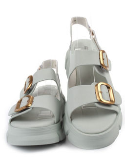 08-PEAG61-3 LT. GREEN Босоножки женские (натуральная кожа)