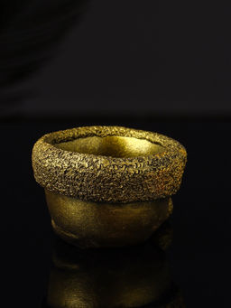 Подсвечник на 1 свечу Колпак 9?7?5 см, гипс под золото