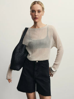 Джинсовые шорты А-силуэта / Zarina фото 7