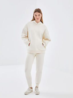 Oversize Kad?n Kal?n Hoodie