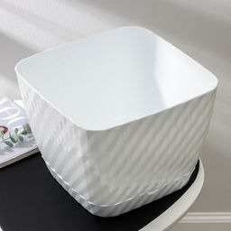 Горшок для цветов с поддоном СибПолимер «Классика», 15 л, пластиковый, белый