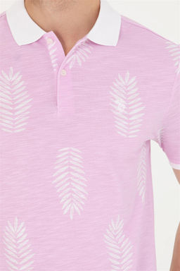 U. S. Polo Assn Мужская розовая футболка с воротником-поло - U.s. polo assn фото 14