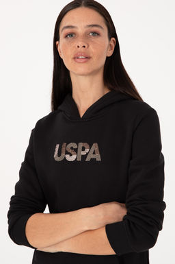 Kad_n Siyah Kap__onlu Basic Sweatshirt - U.s. polo assn фото 2