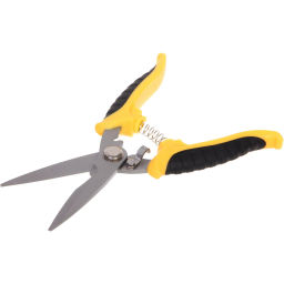 Секатор-ножницы садовые 8" (20см) "Фортуна" пластиковые прорезиненные ручки ДоброСад