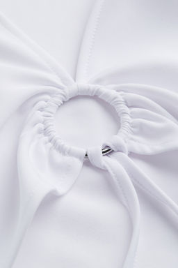 Top cropped con cuello camisero - H&m фото 2