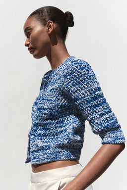 FRENCH SLEEVE KNIT CARDIGAN - Zara фото 5