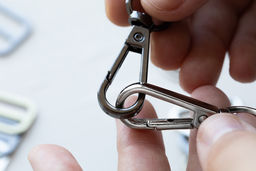 Фурнитура сумочная металл Gamma GHM-9 Карабин 9 мм 5 x 2 шт. №06 под черный никель