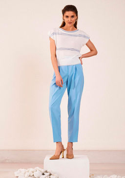 SR23-02 брюки женские голубой - Mozart фото 2