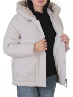 8809 LT. BEIGE Куртка зимняя женская (150 гр. холлофайбер)