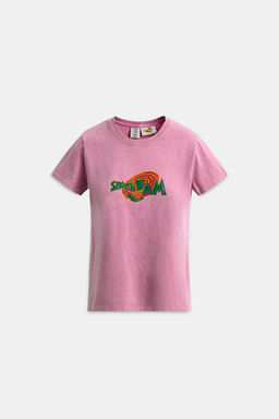 CAMISETA ILUSTRACI?N SPACE JAM &  X DYLAN?S T-SHIRT CLUB X ZARA / Rosa  фото 4