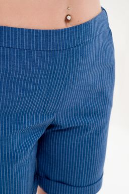 Шорты прямые с манжетами джинсовый - Odis фото 12