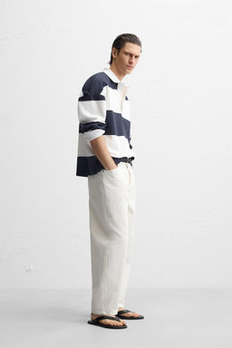 STRIPED POLO SHIRT - Zara фото 4