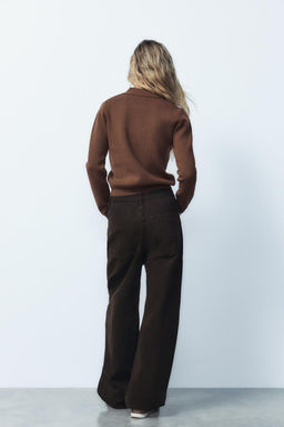 ARGYLE JACQUARD POLO SWEATER - Zara фото 13