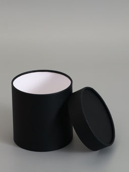 Коробка подарочная, завальцованная, "Черная", 14 х 14 см