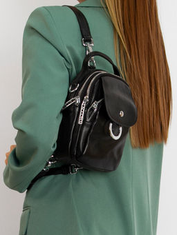 LACCOMA рюкзак 18147-черный натуральная кожа полиэстр  фото 6