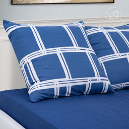 Постельное бельё Ультрамарин (бязь премиум) 1,5 сп./Пододеяльник: 1 шт. - 215*143; Простыня: 1 шт. - 220*150; Наволочка: 2 шт. - 70*70; Премиум - Артпостель фото 2