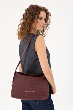 Женская бордовая красная сумка через плечо Неожиданная скидка в корзине