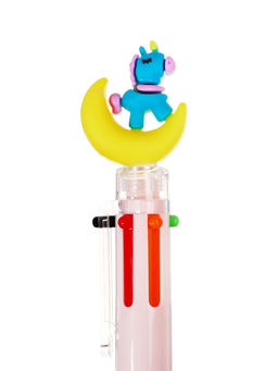 Цена за 2 шт. Ручка шариковая автоматическая 6-ти цветная Единорог на луне - Simaland фото 6