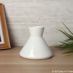 Ваза / 2183-1 /уп 6/48/ белая