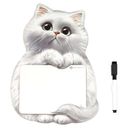 Магнитная доска c полем для рисования и письма арт. 69334/ 50 МЕЧТАЮЩИЙ КОТ ( 190х280 мм, мелованная