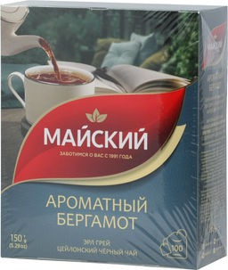Майский. Ароматный бергамот карт.упаковка, 100 пак.