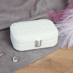 Шкатулка для украшений 15х10х4,5 см / 030-1 /уп 120/ (Белый) - Галеонтрейд фото 2